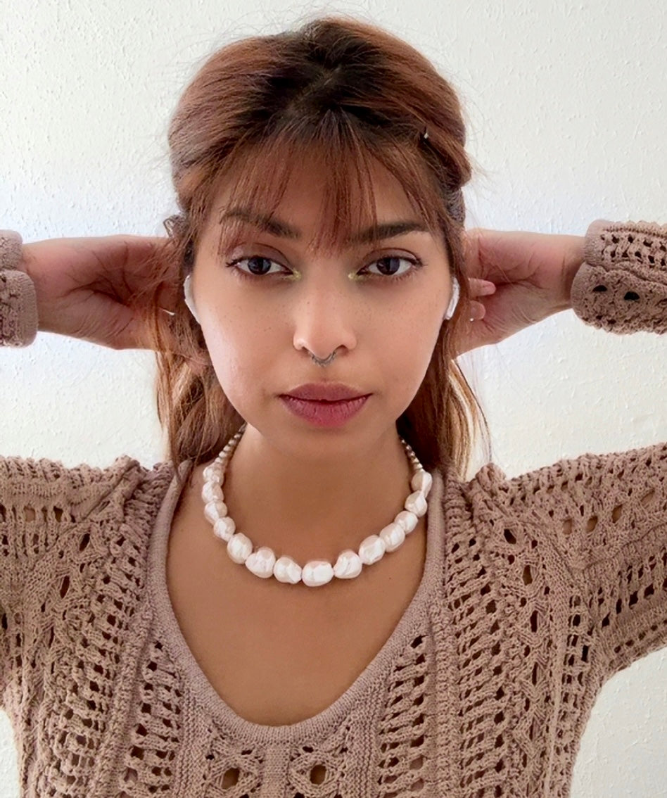 ORO GLOW — Baroque Pearl Statement Strand