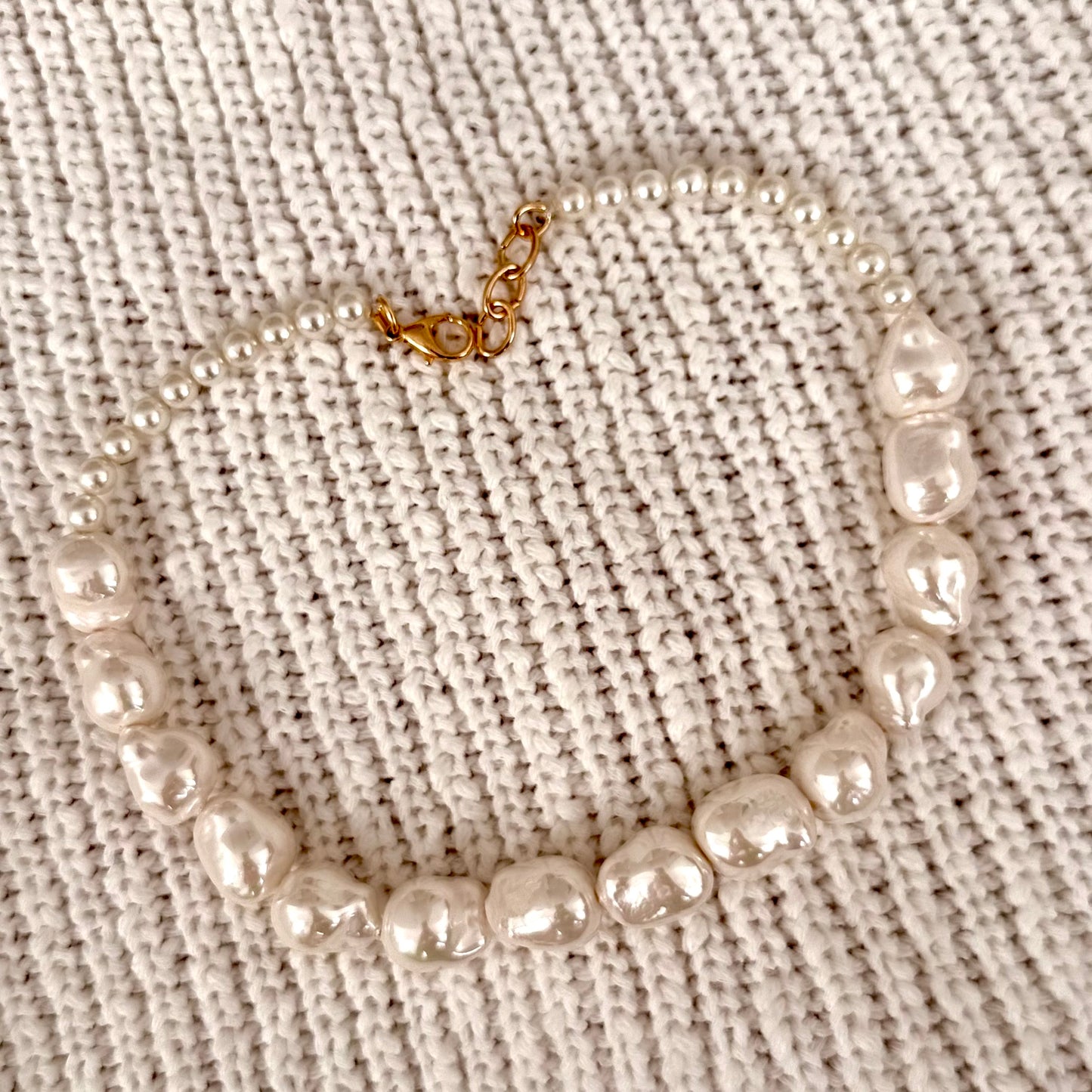 ORO GLOW — Baroque Pearl Statement Strand