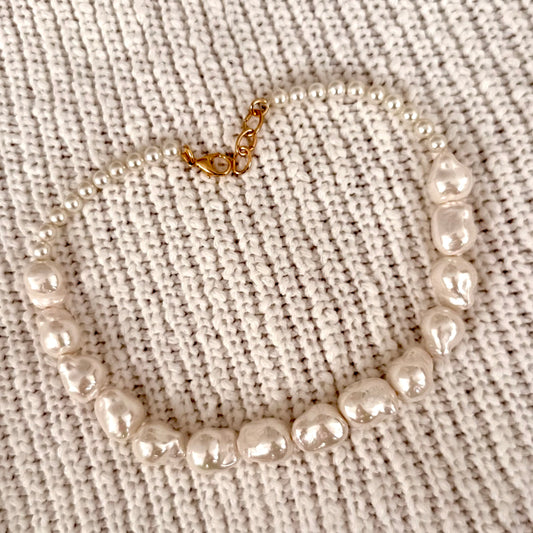 ORO GLOW — Baroque Pearl Statement Strand
